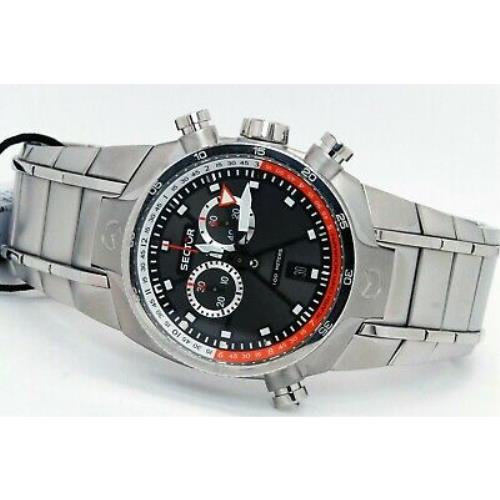 Sector R3271695125 Alarm Chronograph Steel Sport Watch