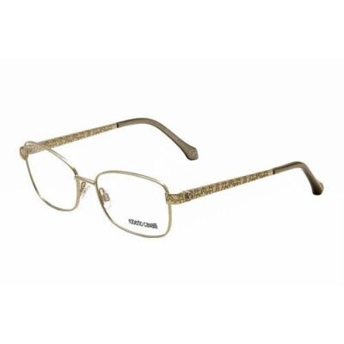 Roberto Cavalli Eyeglasses St. Joseph 774 032 Gold Full Rim Optical Frame 54mm