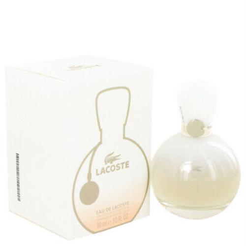 Eau De Lacoste by Lacoste 3 oz 90 ml Edp Spray Perfume For Women