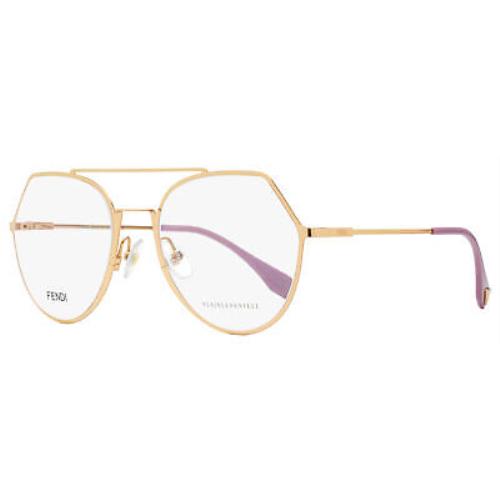 Fendi Oval Eyeglasses FF0329 Ddb Copper-gold/lilac 53mm 329