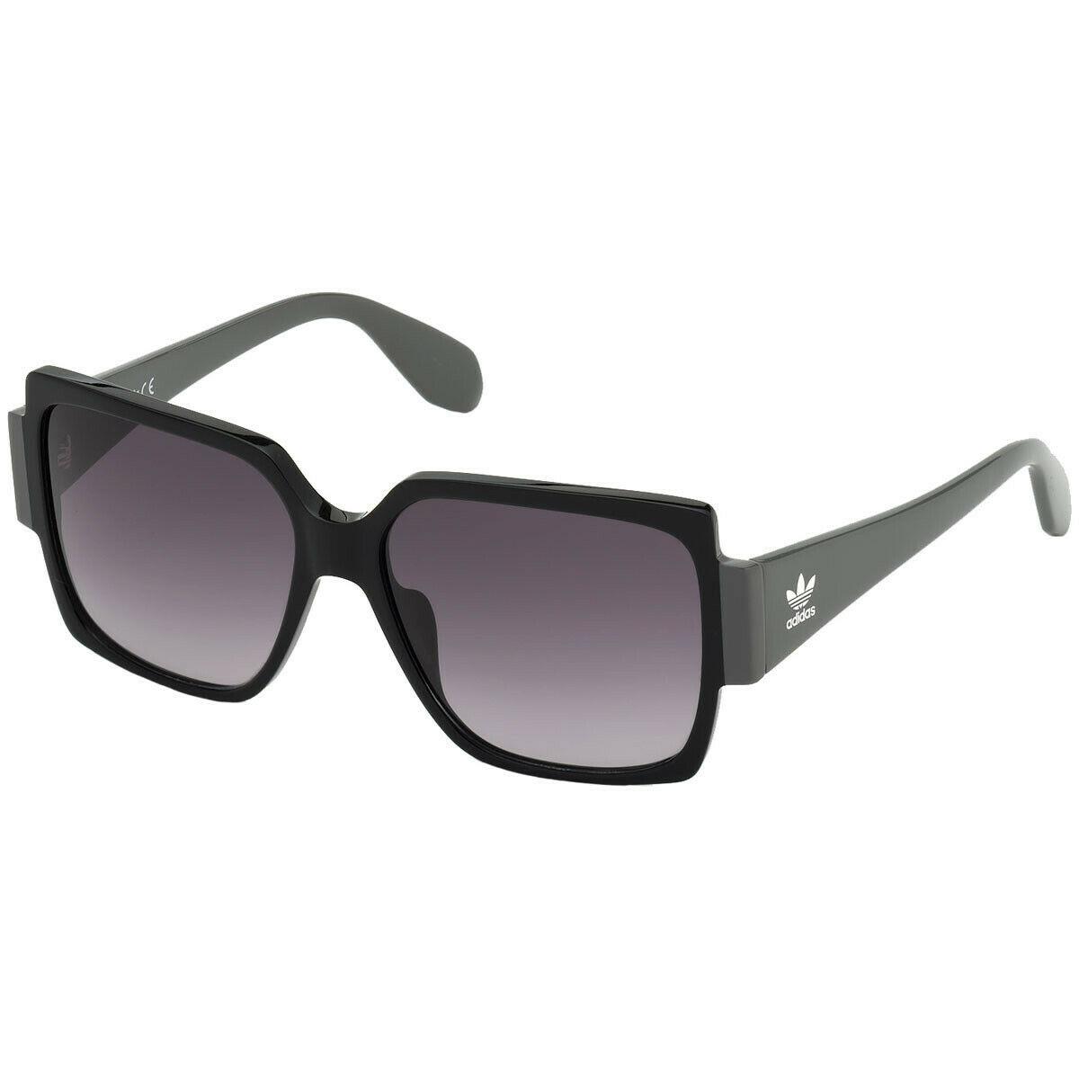 Adidas Originals Women Sunglasses OR0005S-01B Shiny Black Frame Smoke Gradient