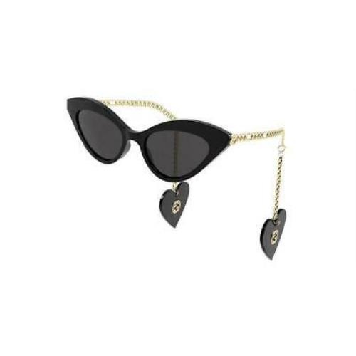 Gucci GG0978S-001-52 Black Gold Sunglasses