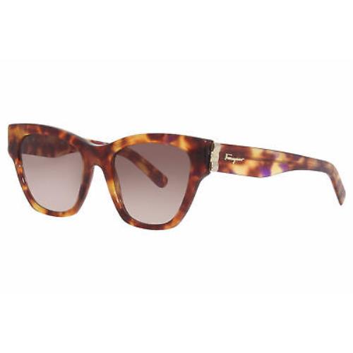Salvatore Ferragamo SF1010S 214 Sunglasses Women`s Tortoise/brown Gradient 53mm