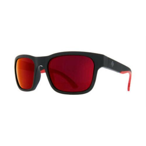 Spy Optics Hunt Sunglasses Black / Red Fade / Happy Gray Green / Red Flash