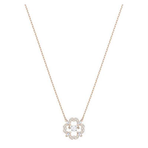 Swarovski Jewelry Sparkling Dancing Flower Necklace Rose Gold - 5408437