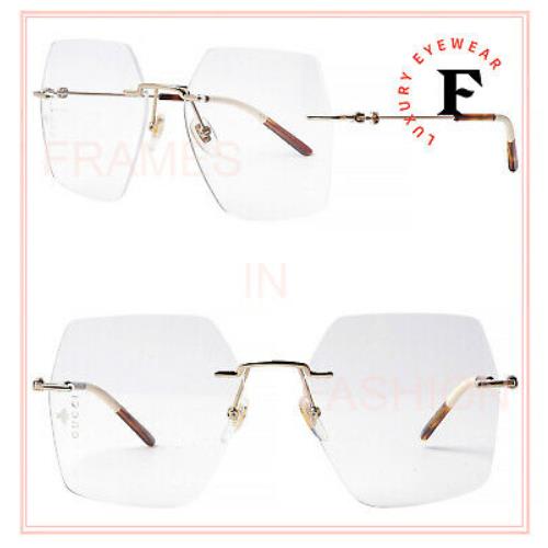 rimless gucci eyeglasses