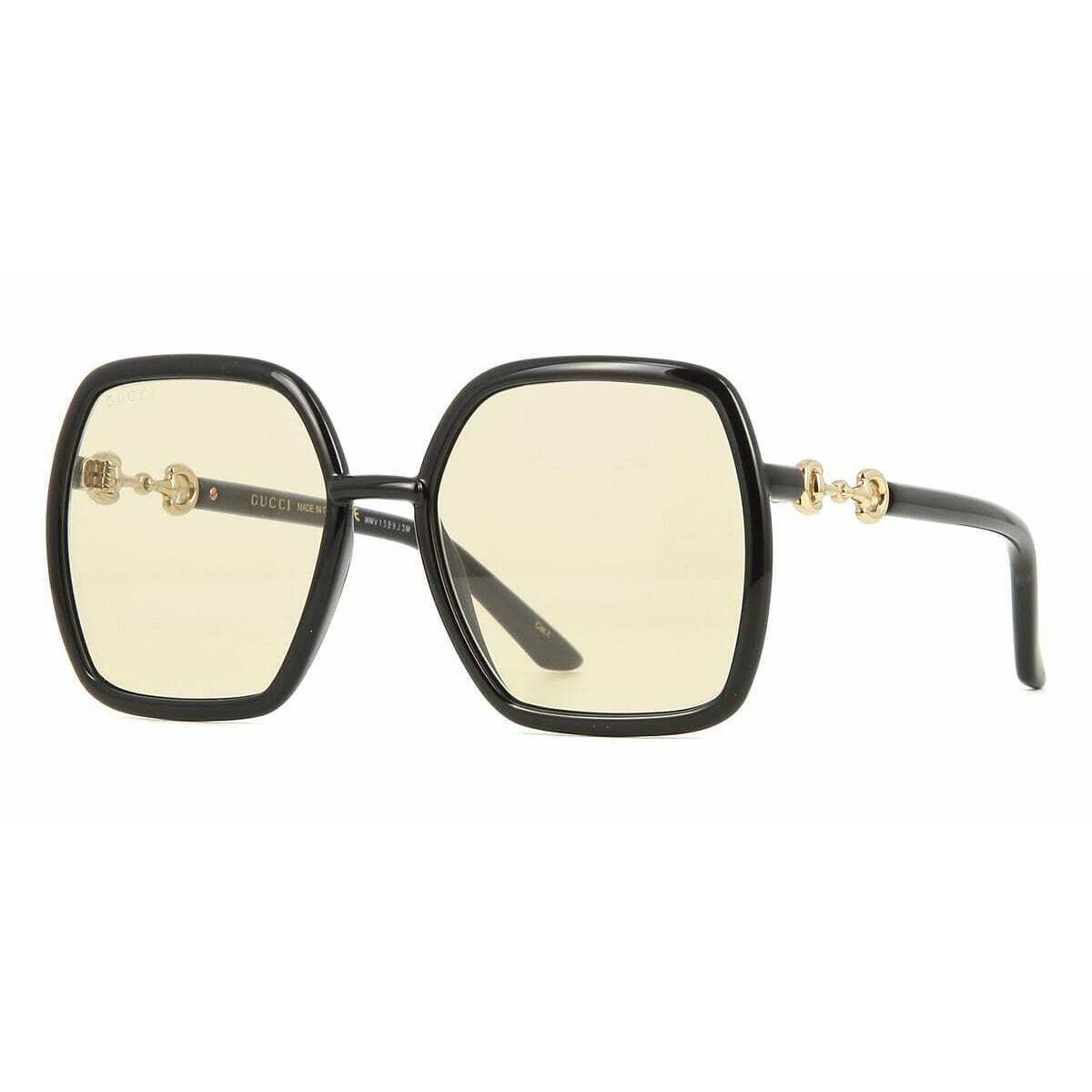 gucci yellow lens sunglasses women's