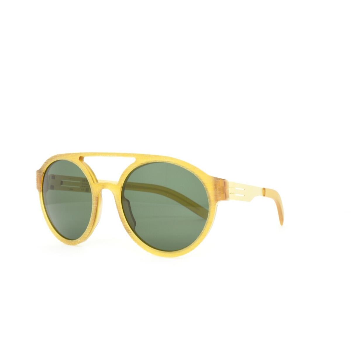 iC Berlin Sunglasses Claus Matte Gold Honey-wired 53-21-145