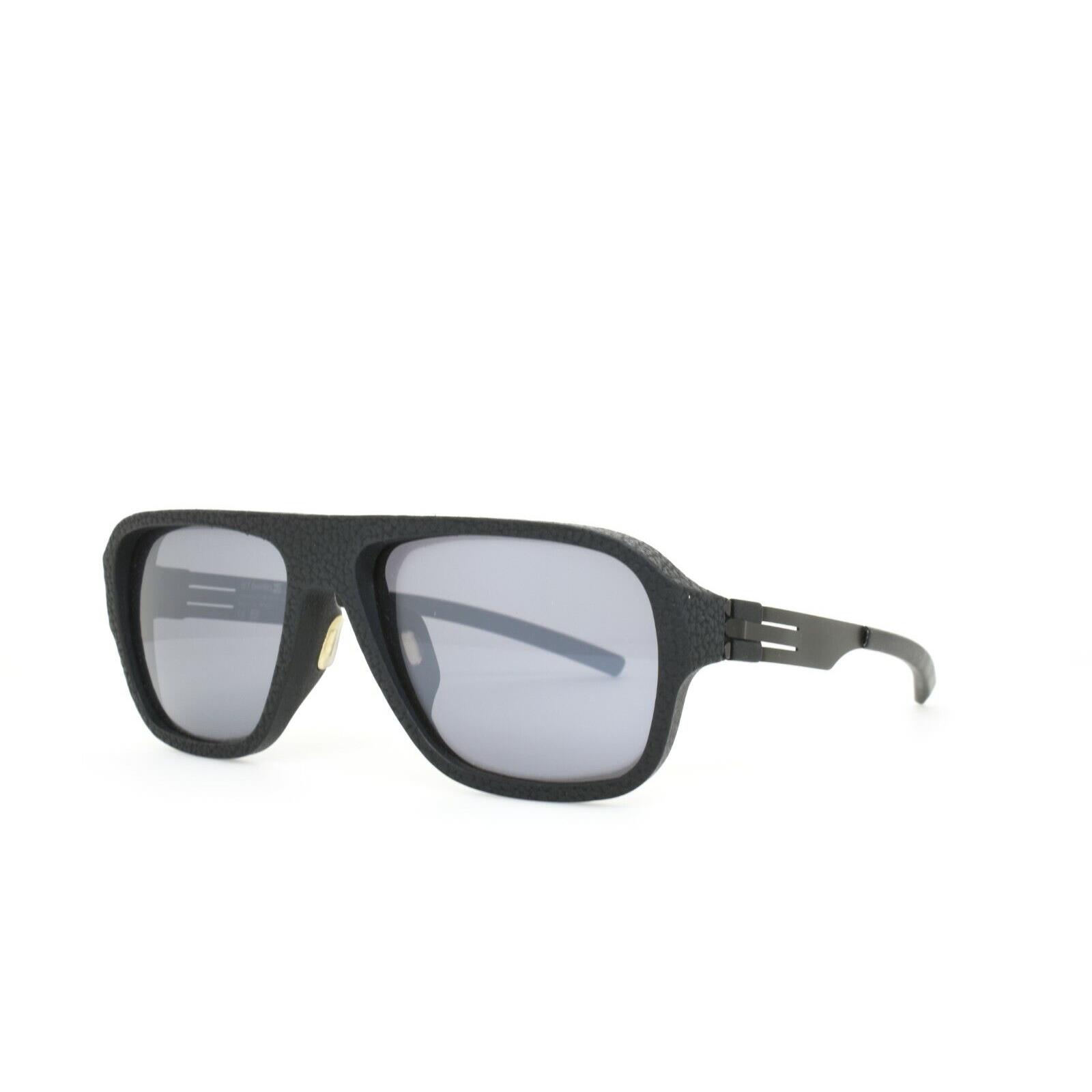 iC Berlin Sunglasses I See Black Pebble 60-17-145