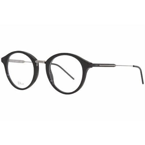 Christian Dior Homme BlackTie228 3M5 Eyeglasses Black Optical Frame 49mm