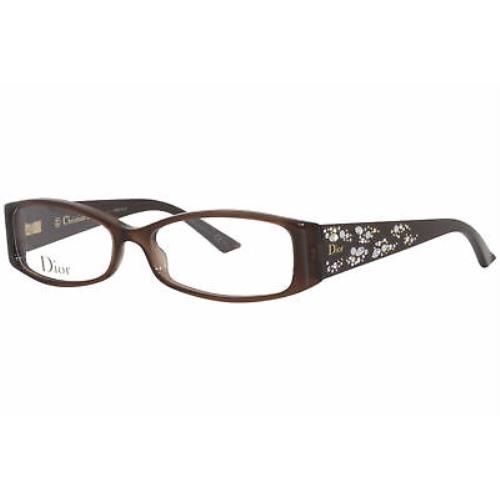 Christian Dior CD3253 Tsn Eyeglasses Women`s Cocoa Brown Optical Frame 52mm