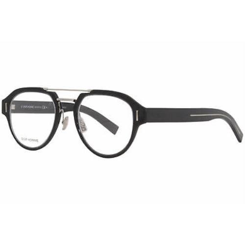 Dior Homme DiorFractionO5 807 Eyeglasses Men`s Black Full Rim Optical Frame 49mm