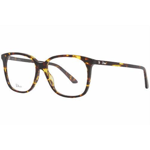 Christian Dior Montaigne55 P65 Eyeglasses Brown-yellow Havana Optical Frame 54mm