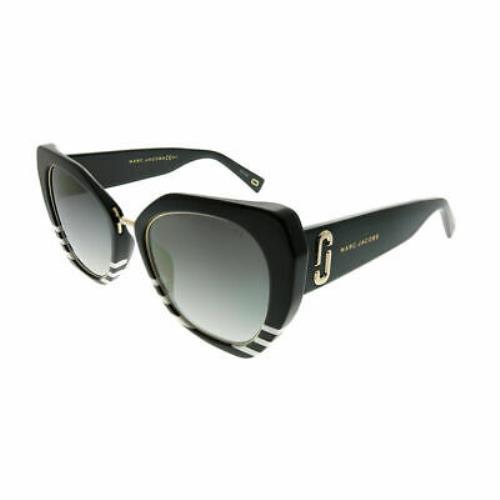 Marc Jacobs Marc 313/G/S 7LL FQ White Striated Plastic Sunglasses Gold Mirr