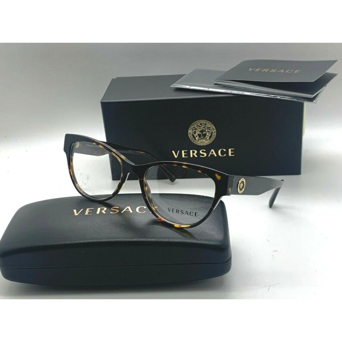 Versace Eyeglasses Mod 3287 108 Havana 53 17 140mm 790492278390 Versace Eyeglasses Havana 5081