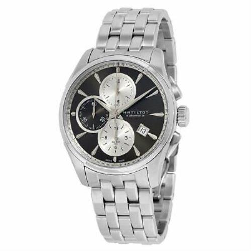 Hamilton H32596181 Men`s Jazzmaster Grey Dial Steel Bracelet Chronograph A Watch