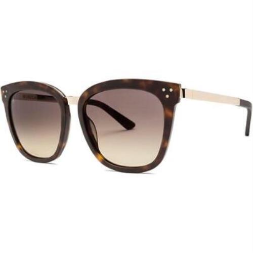Electric Wire Cat Sunglasses Women`s Matte Tort Gold Black Gradient
