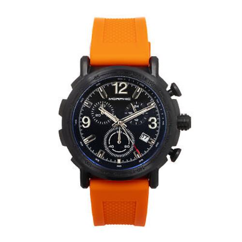 Morphic M93 Series Chronograph Strap Watch W/date - Orange