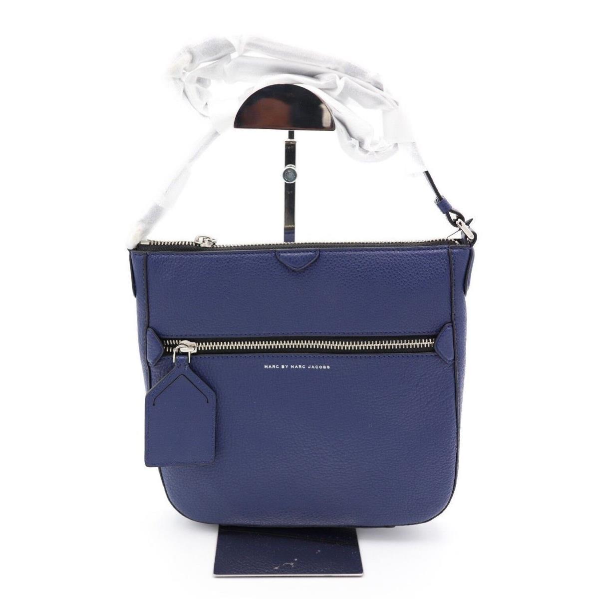 Marc by Marc Jacobs Blue Leather Globetrotter Kit Calley Crossbody Bag