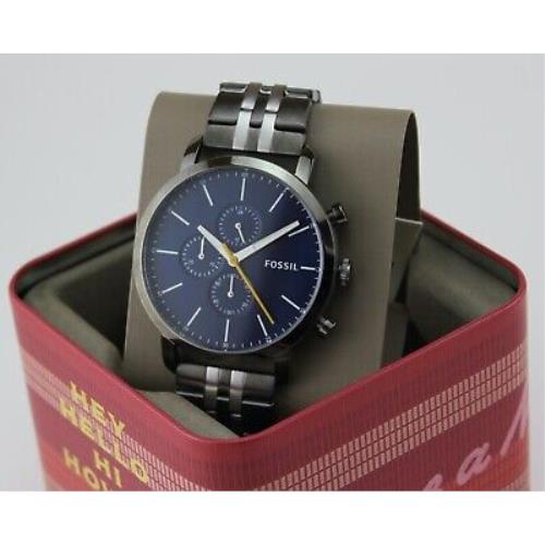 luther chronograph black stainless steel watch