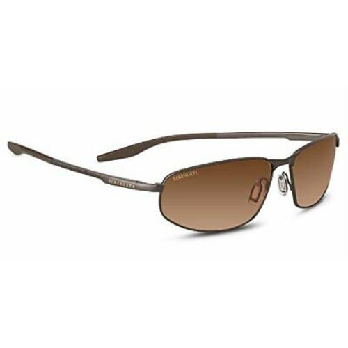 Serengeti Matera Sunglasses Brushed Brown Unisexadult Medium