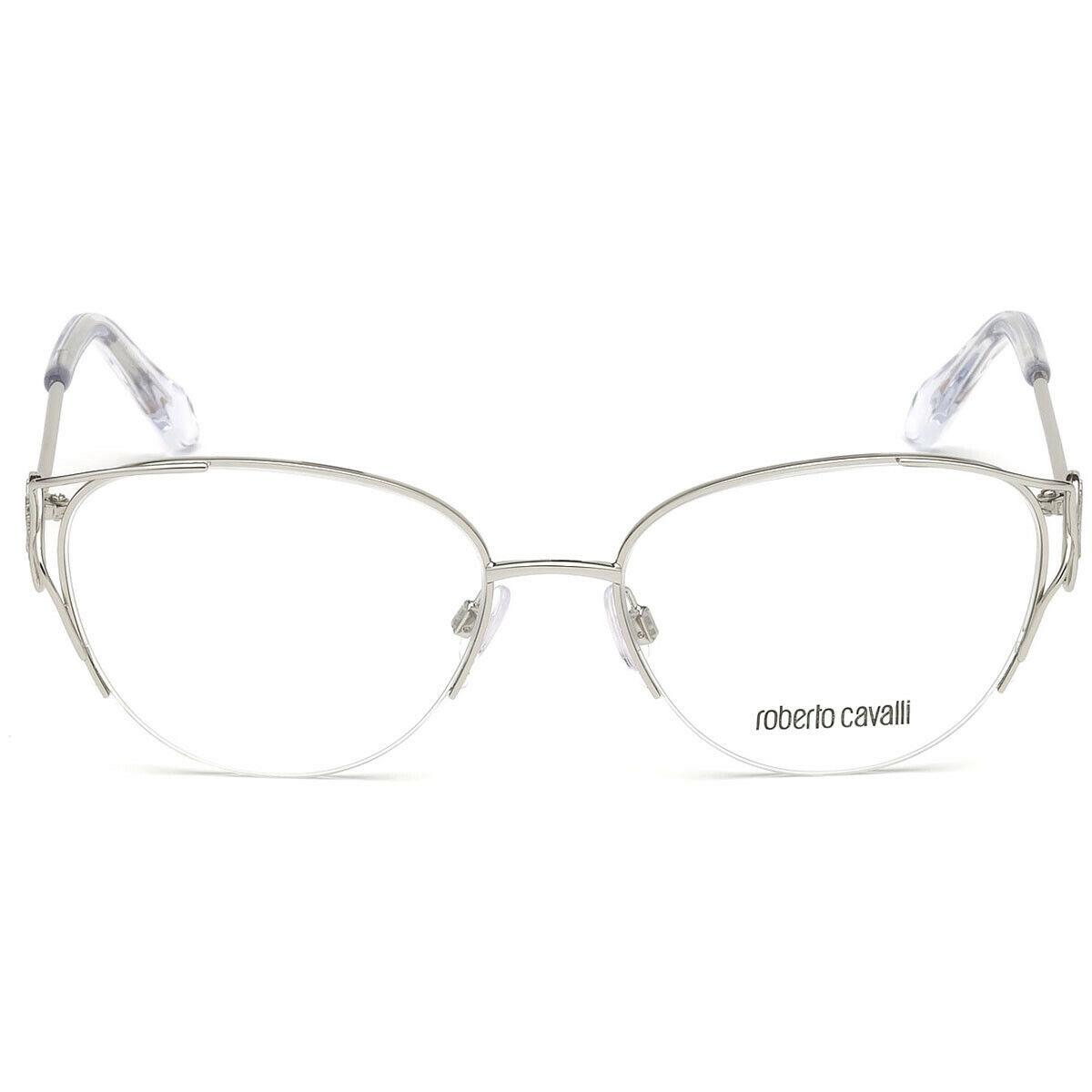 Roberto Cavalli Foiano 5052 Silver 016 Metal Eyeglasses Frame 54-17-130 Italy RX
