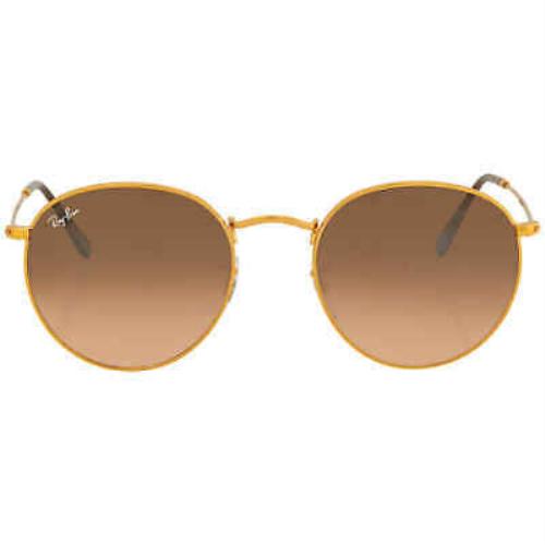 Ray-ban Ray Ban Round Metal Pink/brown Gradient Round Unisex Sunglasses RB3447 9001A5 53
