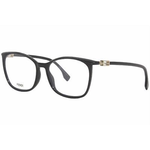 Fendi FF-0461/G 807 Eyeglasses Frame Women`s Black Full Rim Square 56mm