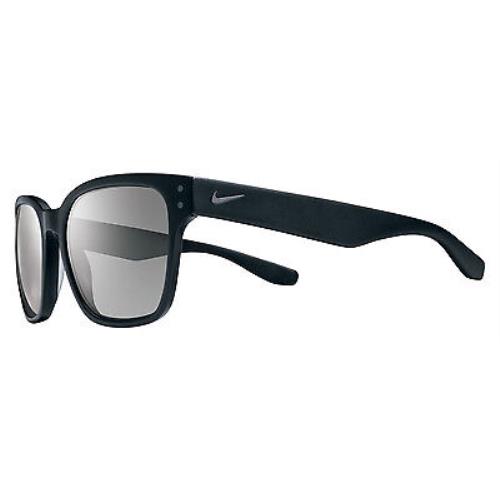 Nike Volano Sunglasses Matte Black Gunmetal Frame Grey Silver Flash Mirror Lens