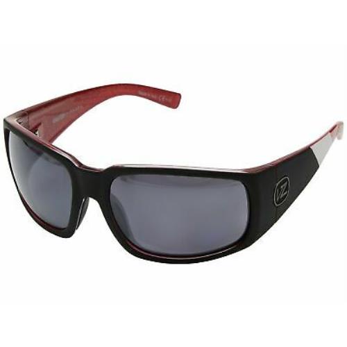 Vonzipper Men`s Palooka Polarized Sunglasses - Black/red/wild Silver Chrome