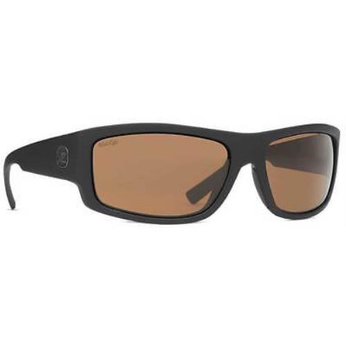 Von Zipper Semi Sunglasses - Black Soft Satin / Wildlife Bronze Polar