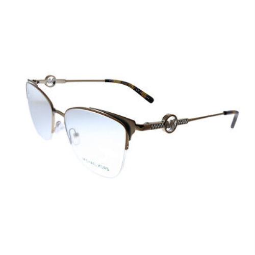 Michael Kors Odessa MK 3044B 1213 Mink Brown Metal Square Eyeglasses 53mm