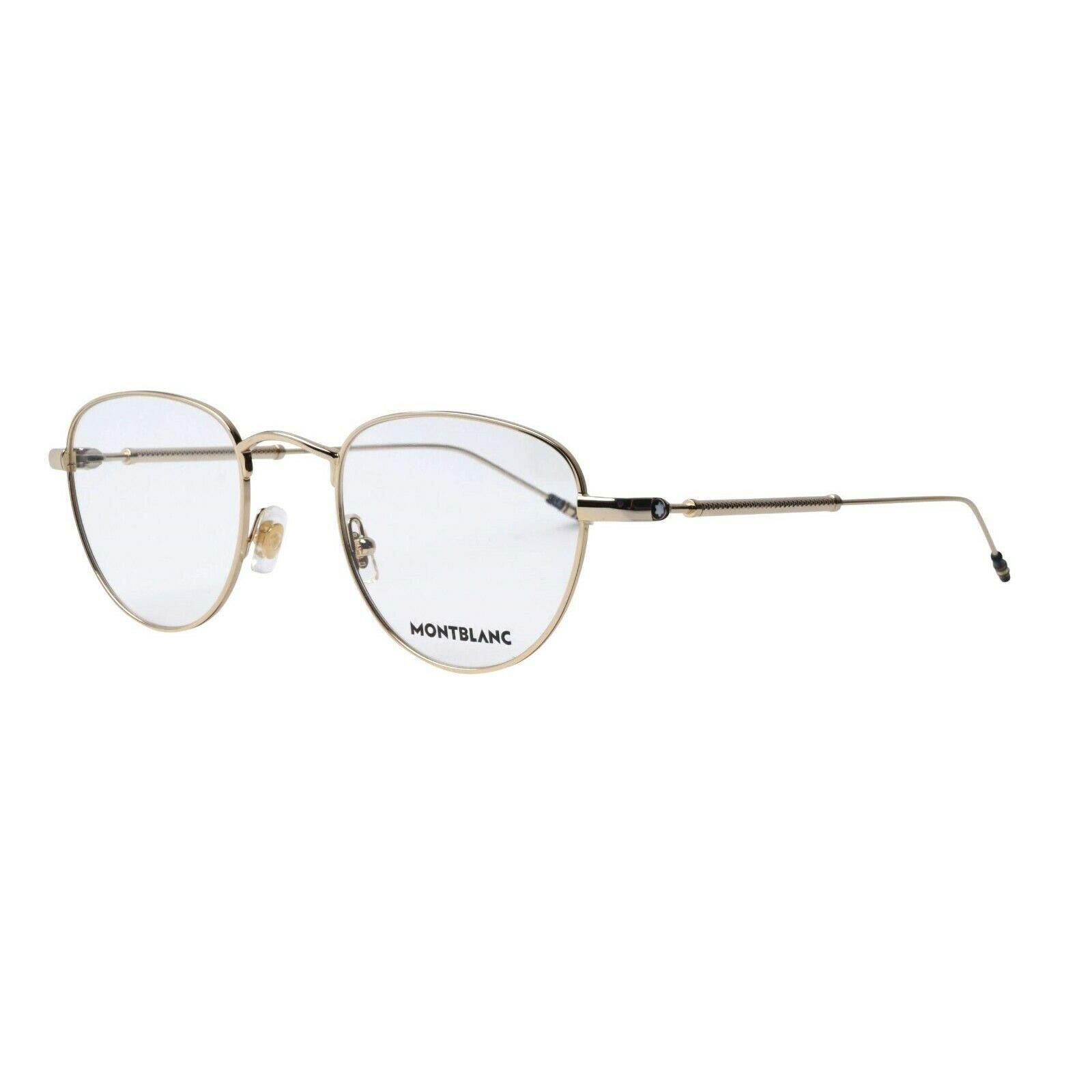 Montblanc Mont Blanc Eyeglasses MB0111o-002 Gold Frame Clear Lenses