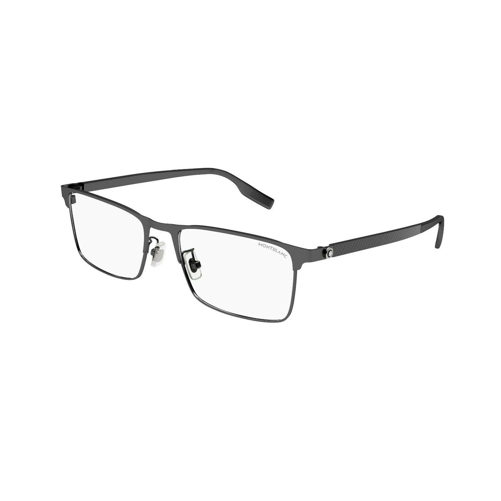 Montblanc Mont Blanc Eyeglasses MB0187o-004 Black Frame Clear Lenses