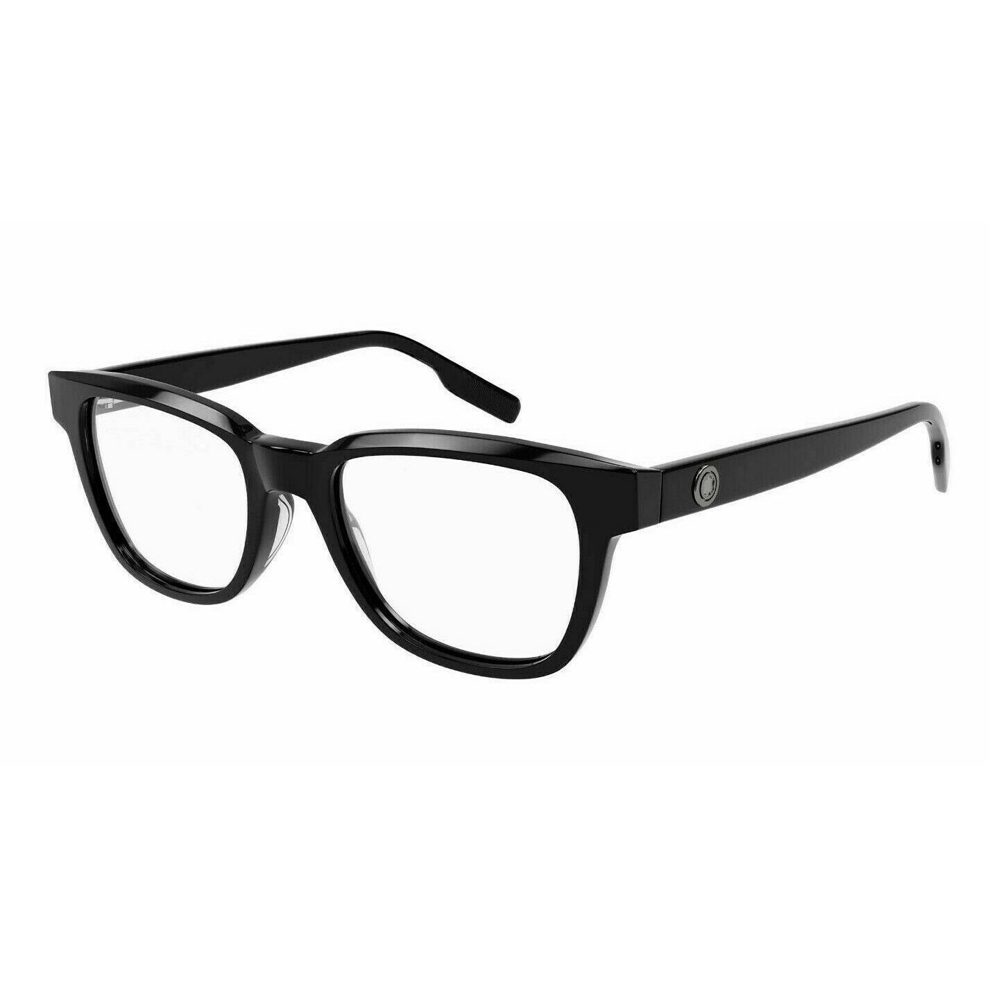 Montblanc Men`s MB0178O 001 Black-black/transparent 51-19-145 Eyeglasses
