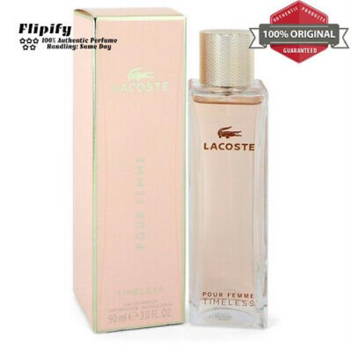 Lacoste Pour Femme Timeless Perfume 3 oz Edp Spray For Women by Lacoste