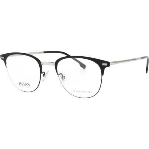 Hugo Boss 0952/F 003 Matte Black Silver Men s Eyeglasses 50-22-140 W/case Italy