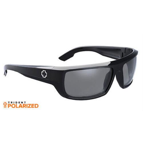 Spy + Optics Bounty Black Frame Grey Polarized Lens Sunglasses