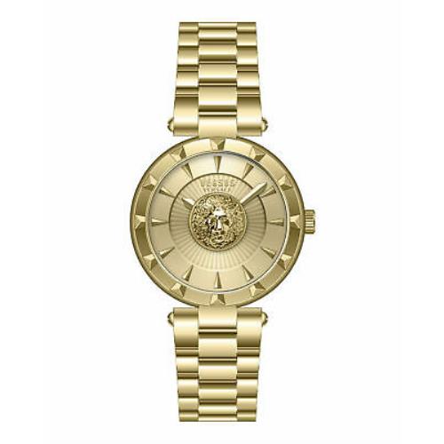 Versus Versace Womens Gold 36 mm Sertie Watch VSPQ15321