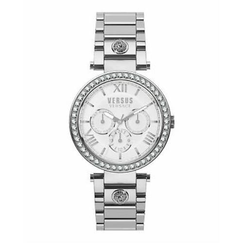 Versus Versace Womens White 38 mm Camden Market Crystal Watch VSPCA4021