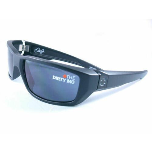 Spy Sunglasses Dirty Mo Matte Black Grey Lens Signature Spy Optics Sunglass