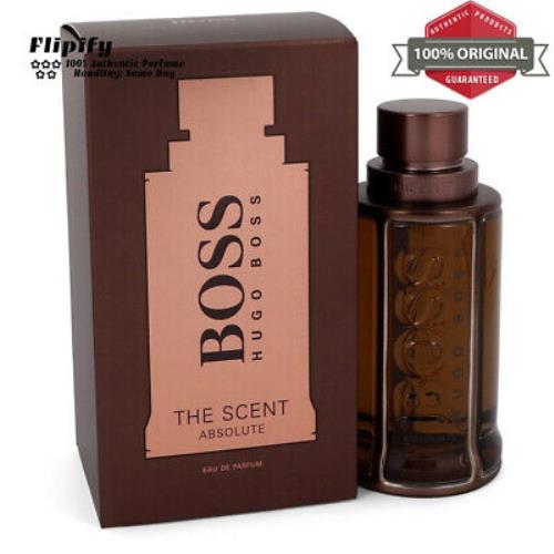 Boss The Scent Absolute Cologne 3.3 oz Edp Spray For Men by Hugo Boss