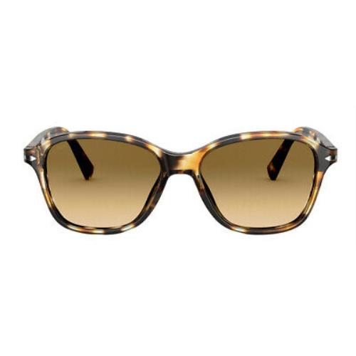 Persol Men`s PO3244S Striped Honey with Gradient Brown Designer Sunglasses