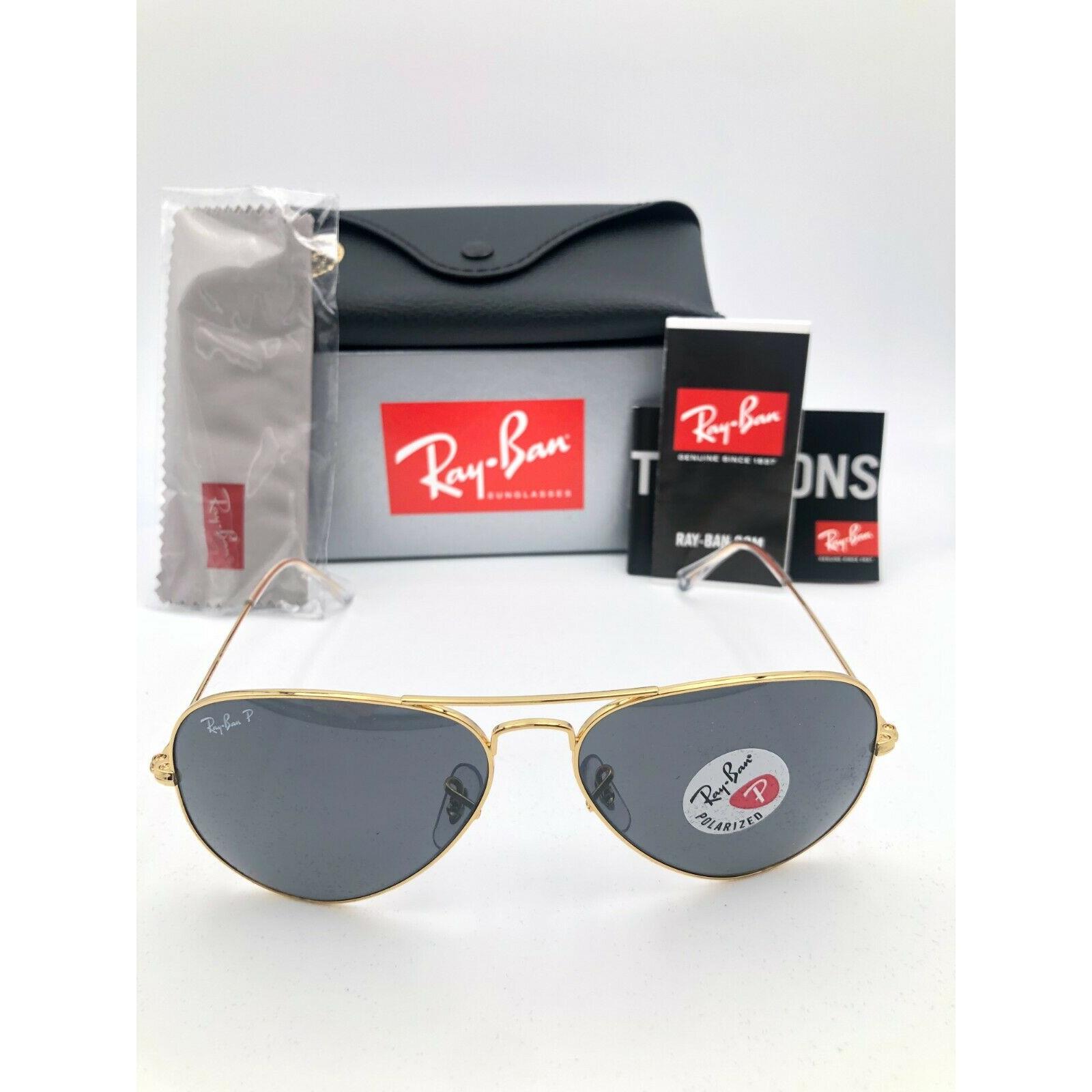 ray ban gold frame black lens