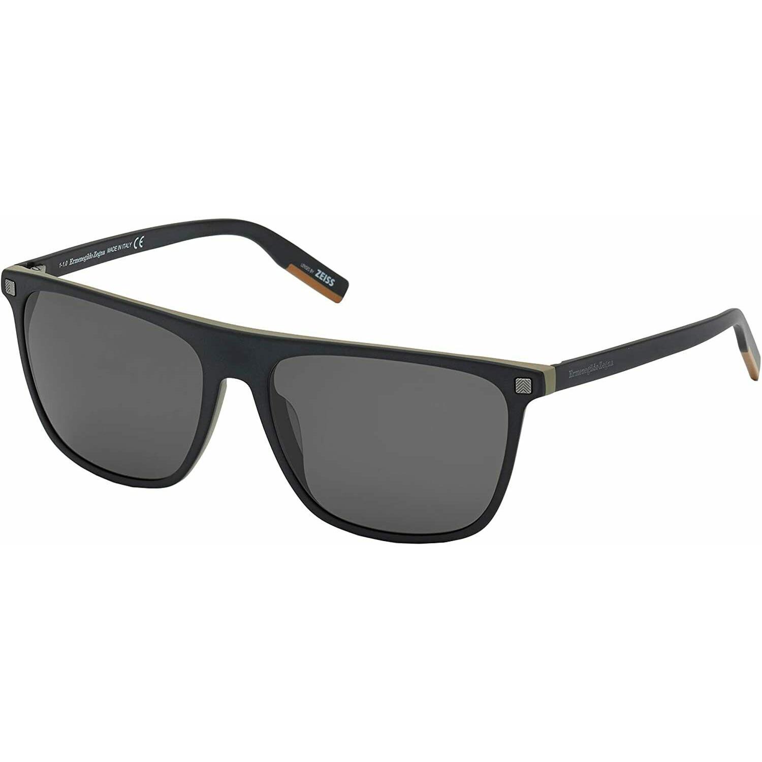 EZ0169-05D Ermenegildo Zegna Men`s Sunglasses Black/smoke Polarized Lens