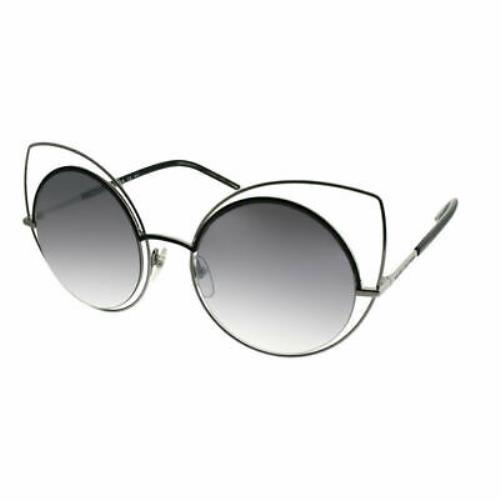 Marc Jacobs Marc 10/S 25K Ruthenium Shiny Black Metal Cateye