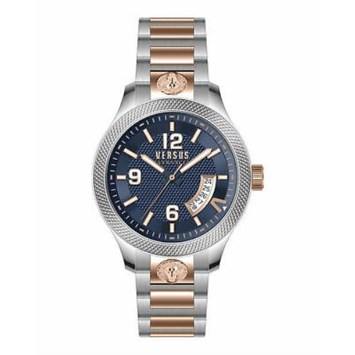 Versus Versace Mens Blue 44 mm Reale Watch VSPVT1921