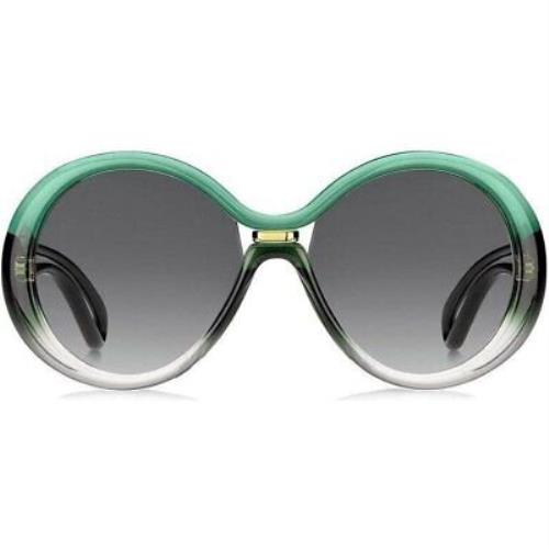 GIVENCHY-GV7105/G/S 5XO/9O Round Sunglasses Crystal Aqua Green Gray Gradient