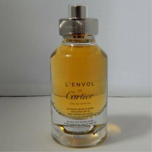 L`envol DE Cartier by Cartier Cologne For Men 2.7 oz Edp Perfume Tester