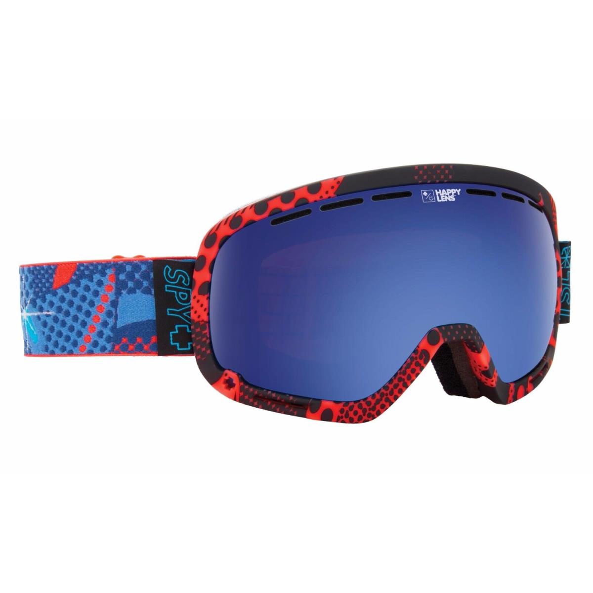 Spy Optic Marshall Tsl Vizie Snowboard Ski Goggle Happy Rose Dark Blue Lens